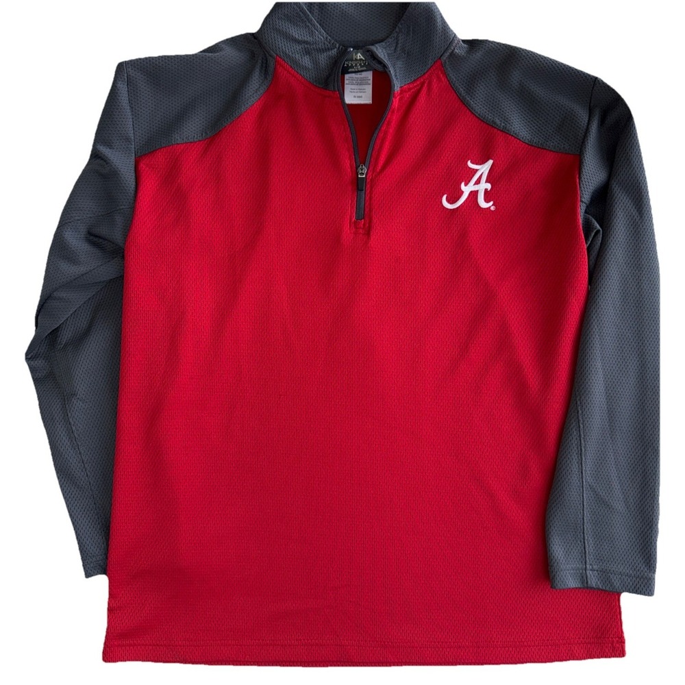 KA Knights Apparel Alabama 3/4 Zip Pullover Size Large Long Sleeve